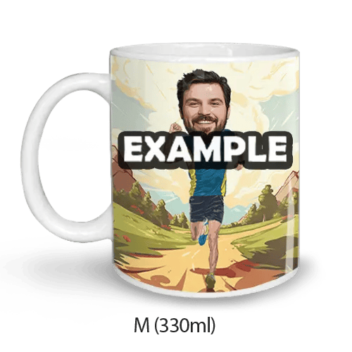 Personalisierte Tasse Comic Sport