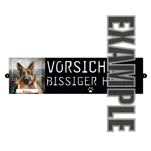 Hondewaarschuwingsbord Petline Royal