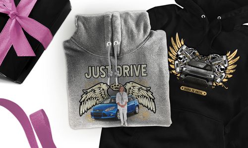 Hoodie avec motif de voiture pour ta grand-mère !