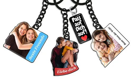 Personalisierter Schlüsselanhänger mit deinem Foto