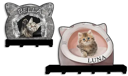 Wand-Schlüsselhalter Hausdesign für Katzen