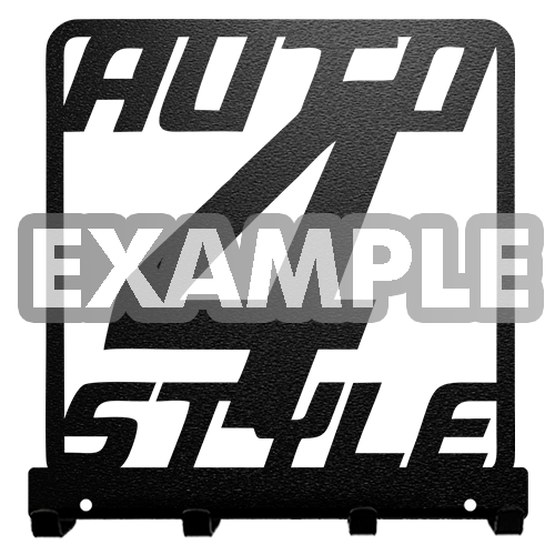 Porte-clés mural avec logo