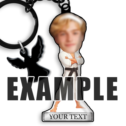 Porte-clés personnalisé avec nom représentant un loisir ou une profession