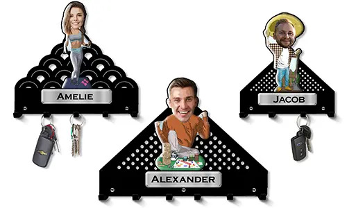 Porte-clés mural personnalisé avec votre passion – loisir ou profession