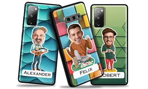 Etui na telefon personalizowane z komiksem z twoim hobby lub zawodem