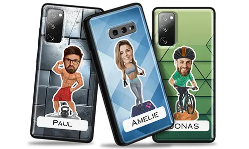 Etui na telefon personalizowane z komiksem z twoim hobby lub zawodem