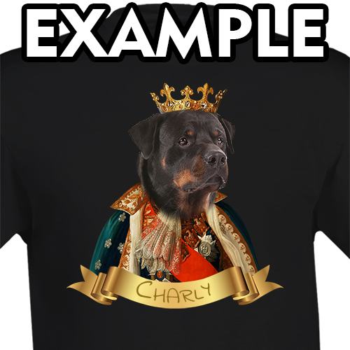 T-shirts Royal Portrait Chien et Chat