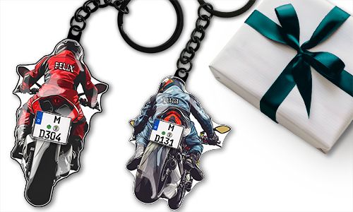 Portachiavi moto sportiva – regalo per tuo fratello