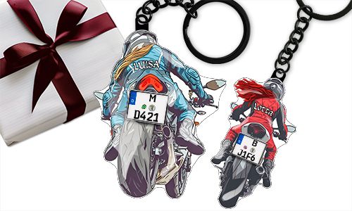 Porte-clés moto sportive – Cadeau pour ta grand-mère