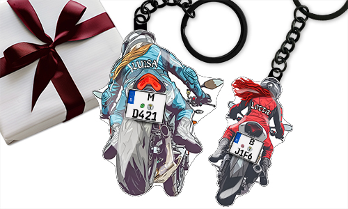 Sportmotorrad - Schlüsselanhänger – Geschenk für deine Frau