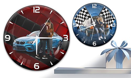 Wall clock with boyfriend image