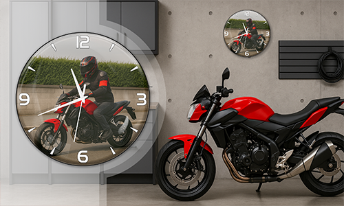 Personalisierte motor wandklok