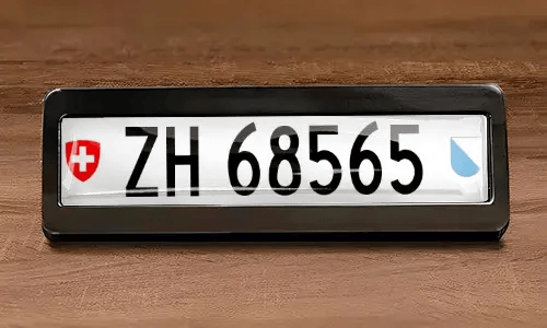 Tablica rejestracyjna z magnesem