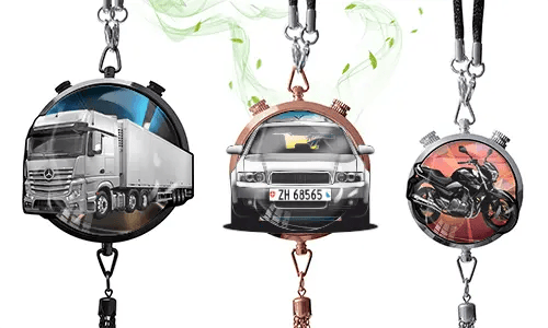 Deodorante per auto con modello di veicolo