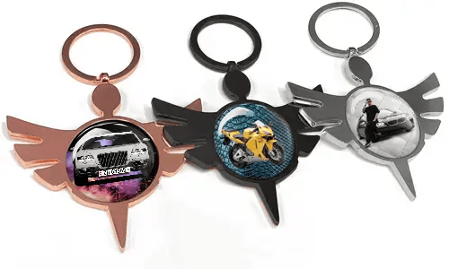 	Porte-clés ange rond voiture – cadeau unique