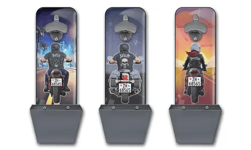 Bottle Opener Wall Motorcycle Name