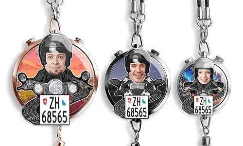 Car air freshener foto motorcycle rider