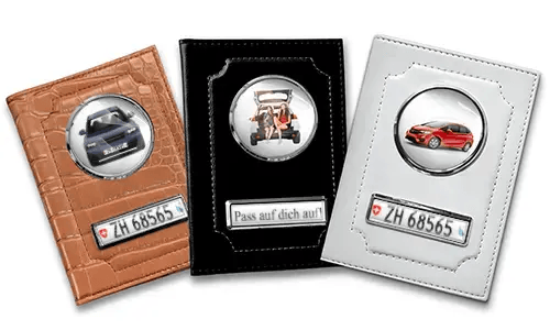 Porte-documents de voiture standard avec voiture/photo et plaque d'immatriculation pour ta sœur