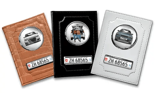 Personalized car document holders for boyfriend
