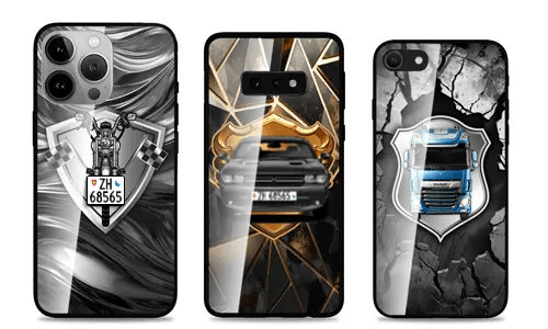 Bil-telefontaske skjold-design