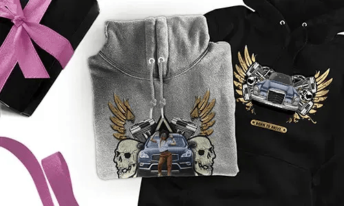 ¡Sudadera con motivo de coche para tu madre!