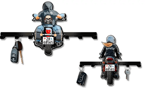 Wieszak na klucze Motocykl Imię