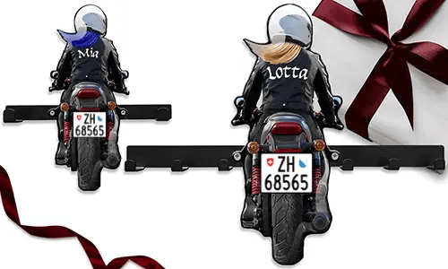 Toller Schlüsselhalter-Wand für deine liebe Großmutter – ihr Name und Nummernschild darauf!