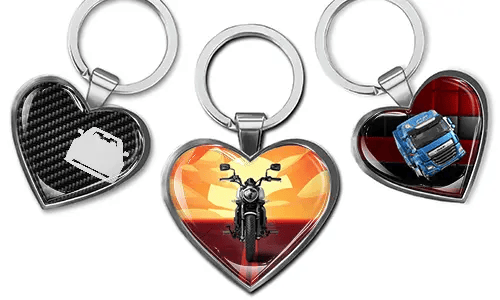 Portachiavi-Cuore-Auto-Personalizzato