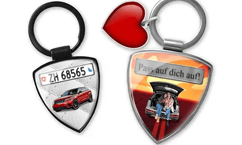 Personalized shield keychain for best friends