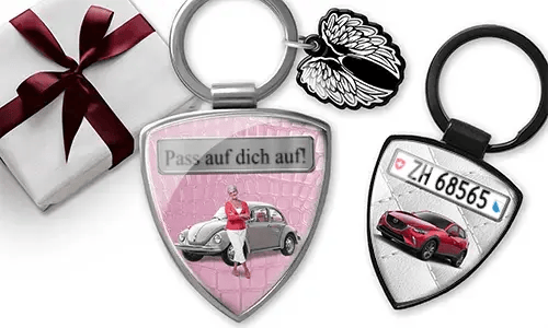 Personalized grandmother shield keychain