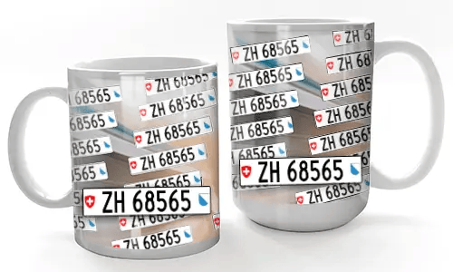 License Plate Mugs