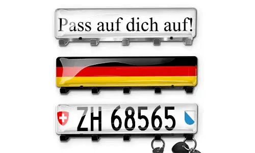 Luksusowy wieszak na klucze - chrom