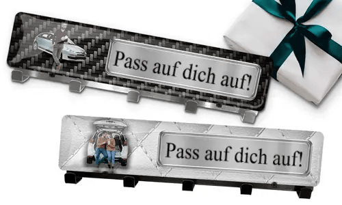 Keyhanger with husband picture and license plate