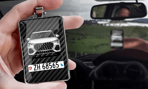 CIONDOLO PER SPECCHIO AUTO - RETTANGOLARE