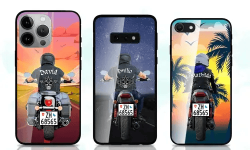 Custodia per cellulare Moto con nome