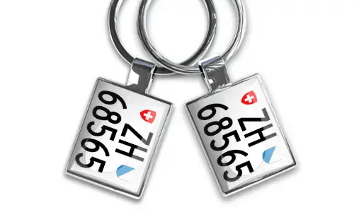 Llavero de motocicleta - Cromo