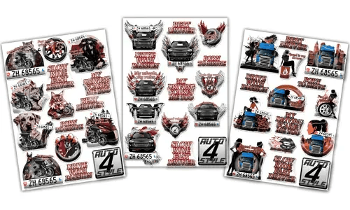 Set di adesivi personalizzati