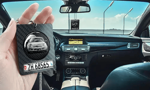 Spiegelketting rechthoek – Ronde carbon