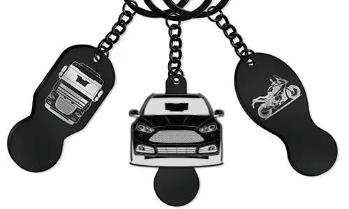 Handlebrikke med gravering