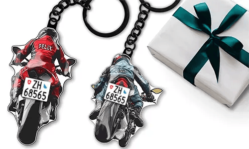 Porte-clés moto sportive – Cadeau pour toi