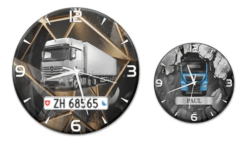 Zegar ścienny dla miłośników ciężarówek