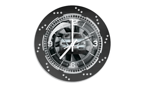 Orologio da parete nero Disco freno