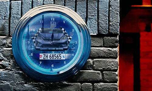 Wall clock neon as a cool gift