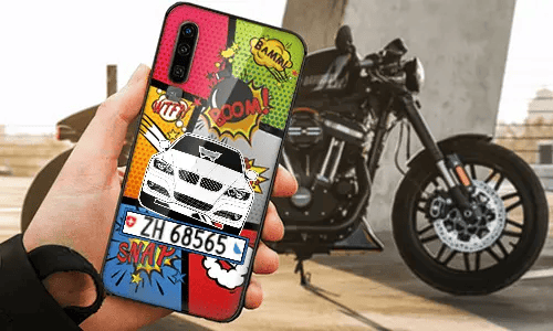 personalisierte handyhülle mit Motorradsilhouette handyhülle mit motorrad motiv