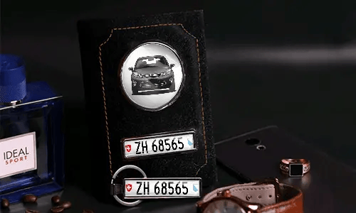 Personalized vehicle document holder