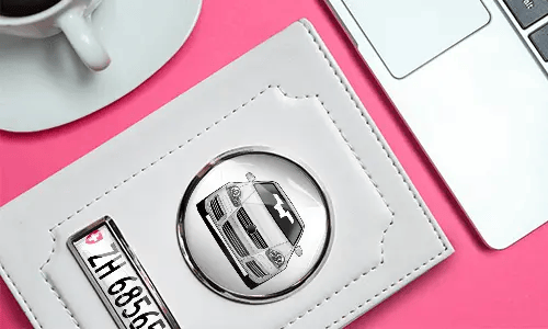 FAHRZEUGSCHEIN HÜLLE WEISS