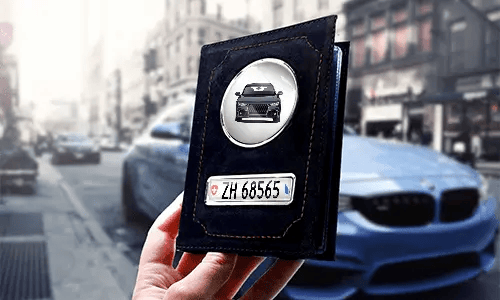 Car documents holder white