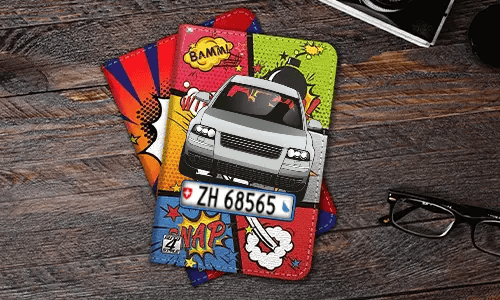 auto hülle Comic 3 in einer Tasche auto schutzhülle innen