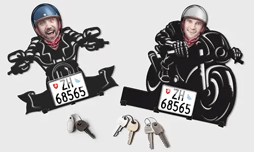gallery-keyholder-wall-motorcycle-rider-skeleton-face-license-plate-and-text-printed-3