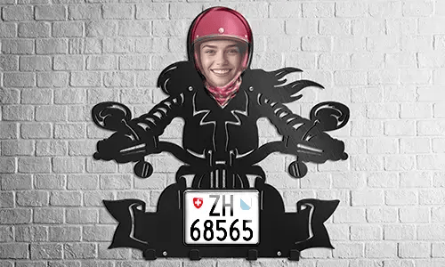 gallery-keyholder-wall-motorcycle-rider-skeleton-face-license-plate-and-text-printed-1
